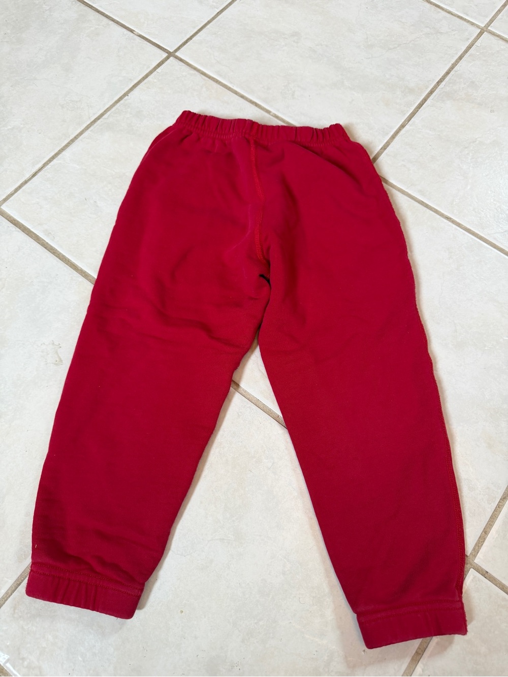 Hanna Andersson Red Fleece Joggers for Kids